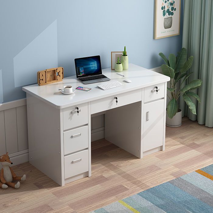Desk Simple Modern Economical Desk Home Writing Desk Student Bedroom with Lock and Drawer Desktop Computer Desk