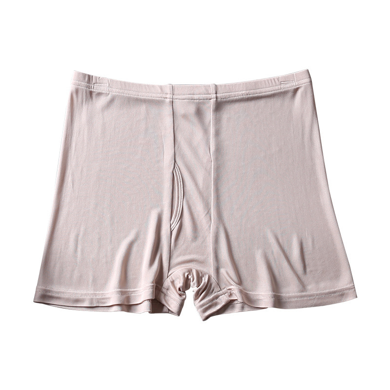 High-end men's boxers men's silk underwear silk knitted shorts mulberry silk open boxer shorts
