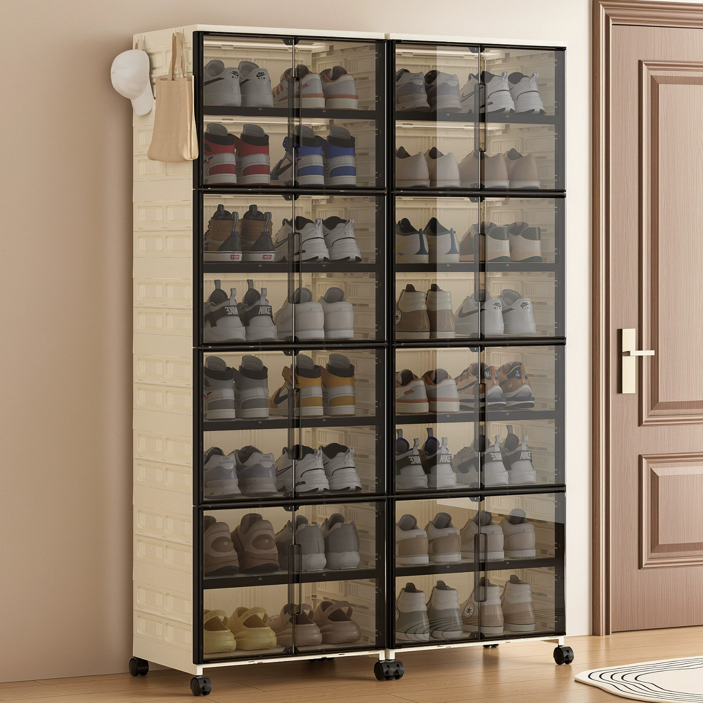 plastic cabinet Shoe Rack from Yomiego