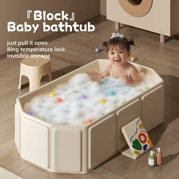 Indoor Foldable Bathtub Baby Bathtub Children's Bathtub Household Thickened Bathtub Baby Bathtub