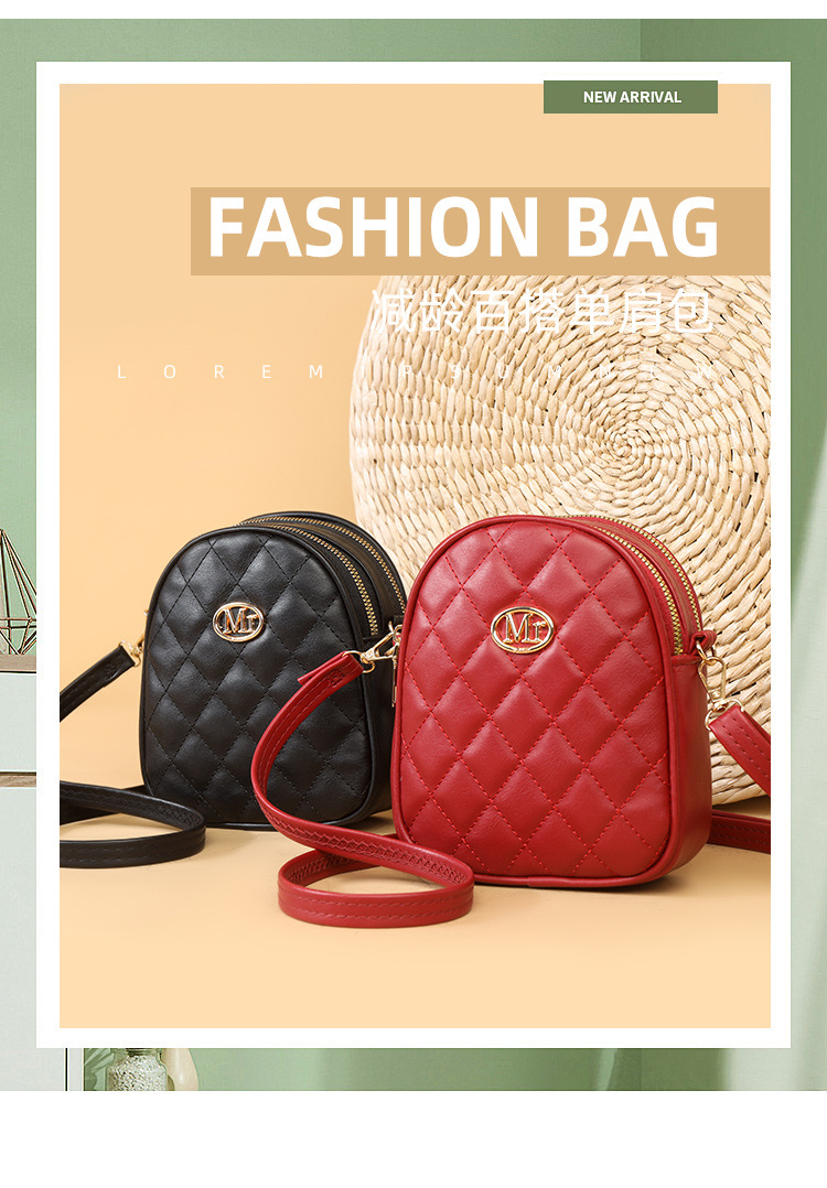 Portafogli per telefono in pelle PU leggera per donna Mini borse a tracolla anti-acqua Borse a tracolla alla moda Piccole borse per cellulari Portafogli_voghion.com