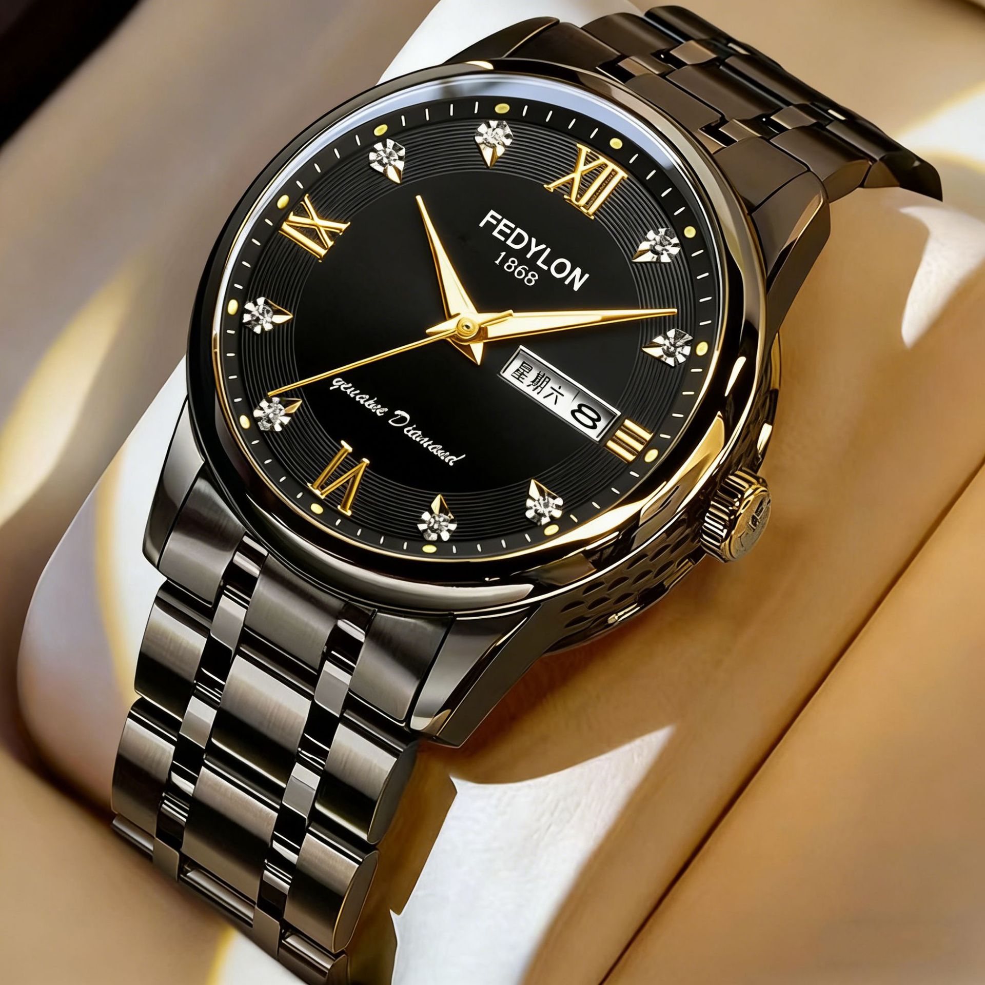 Fortilan, nuevo reloj para hombre, reloj no mecánico, reloj luminoso totalmente automático hueco para estudiantes, reloj resistente al agua para hombre