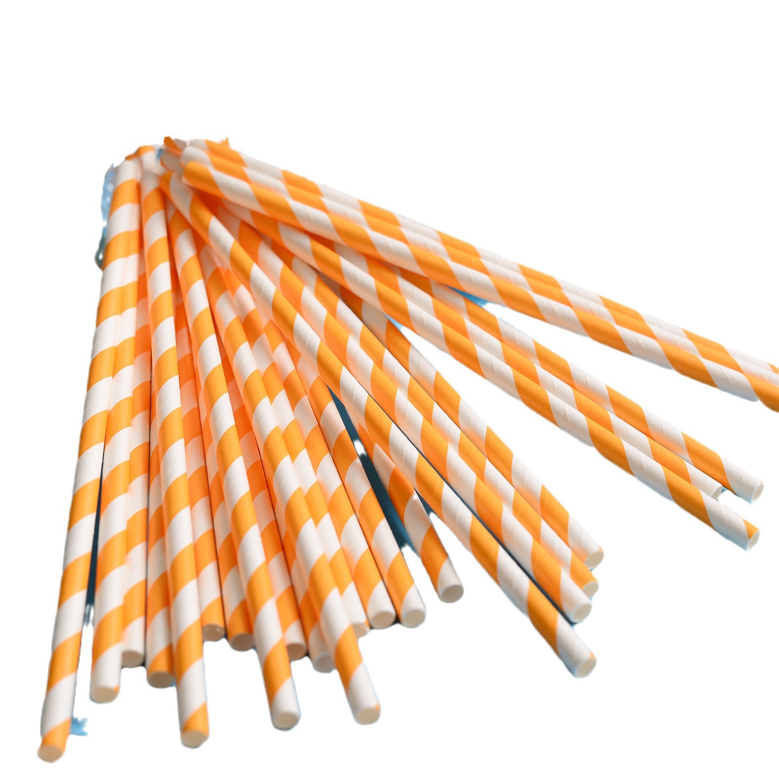 Spot pajita de papel desechable pajita de papel degradable pajita de papel rayado té con leche tubo de papel multicolor de color