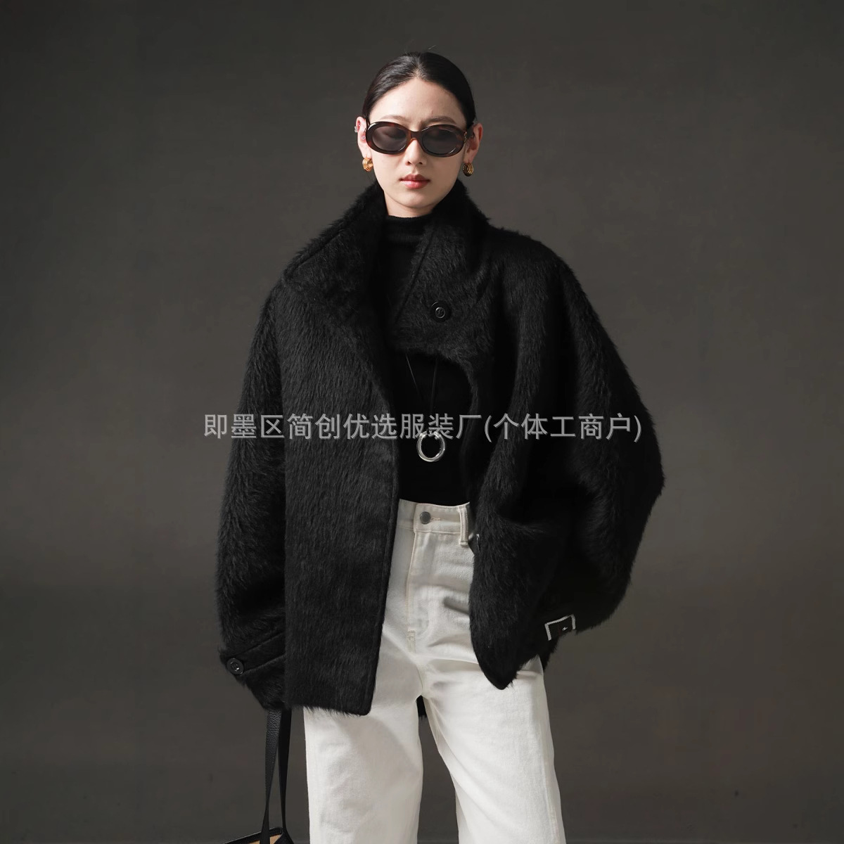 Minimalistic design woolen import jacket, winter alpaca, new collection