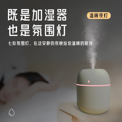 Creative USB Droplet Humidifier Home Silent Office Car Dorm Desk Mini Night Light Humidifier