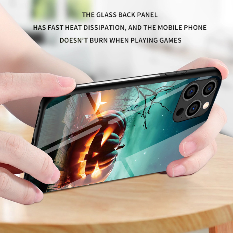 Halloween Iphone Case Tempered Glass Cover For Apple Pro Max_voghion.com