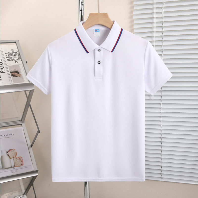 Camisas de polo de verano suave transpirable rápida impresión de logo bordado solapa camisa cultural herramientas empresariales