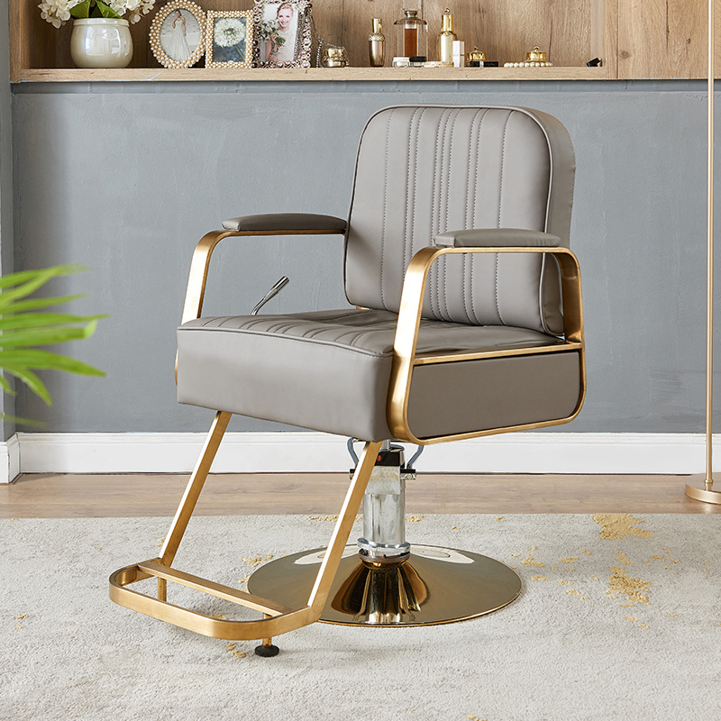 Silla de peluquería internet celebridad silla de pelo salón de pelo especial simple japonés de alta gama asiento de elevación de corte de pelo se puede poner abajo