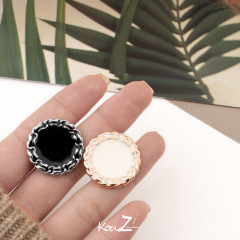 高檔紐扣高級感金屬女士呢子大衣毛衣開衫名媛高端小香風精緻扣子