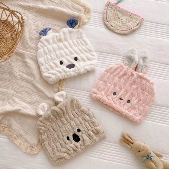 [free shipping] zooie children's shower cap baby bathing swimming cartoon quick-drying absorbent hair band open hair cap