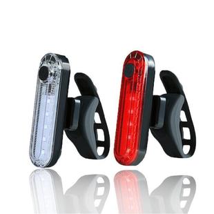 Bicycle tail light warning light mountain bike cycling light USB charging outdoor tail light bright charging car light equipment