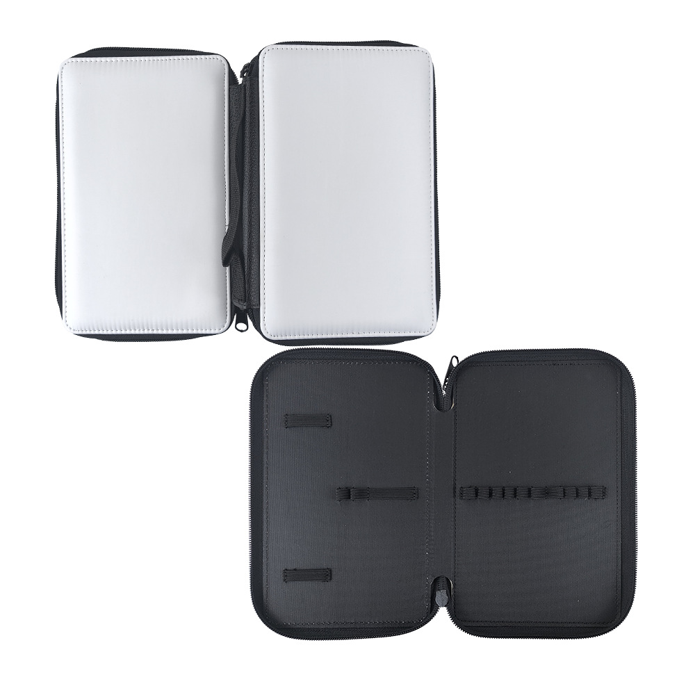 Nueva transferencia térmica de gran capacidad bolsas de lápiz de mano simple y práctica bolsa de papelería