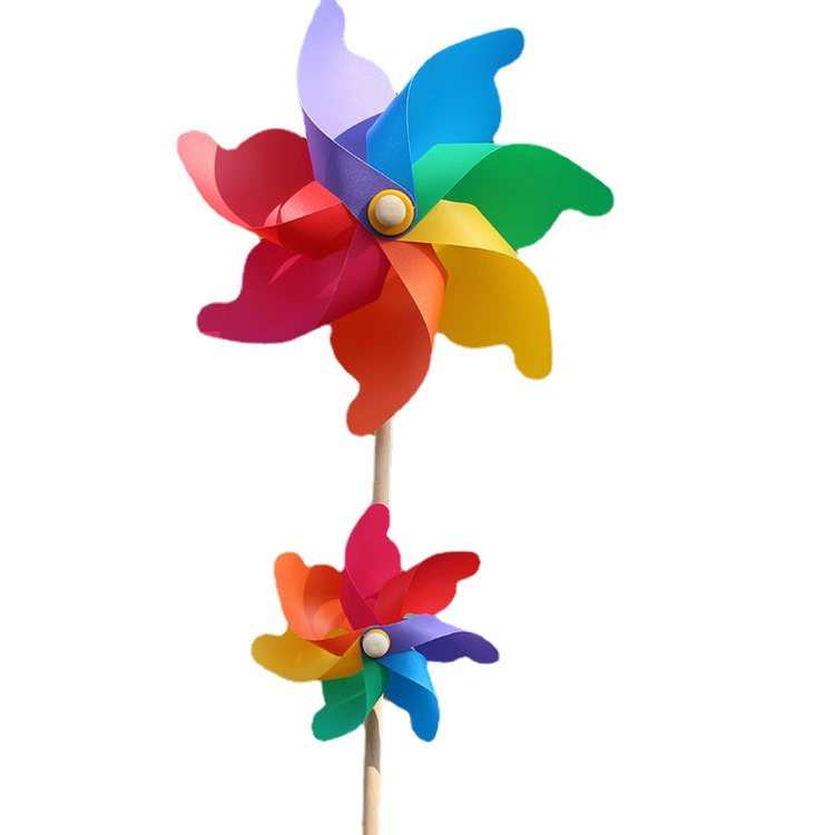 Colorful plastic travel windmill toy