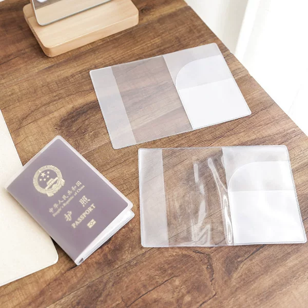 Frosted Transparent Multi-Card Slot Passport Cover for Traveling Abroad Multi-Functional Pass Protective Cover Waterproof and Wear-Resistant Card Holder
