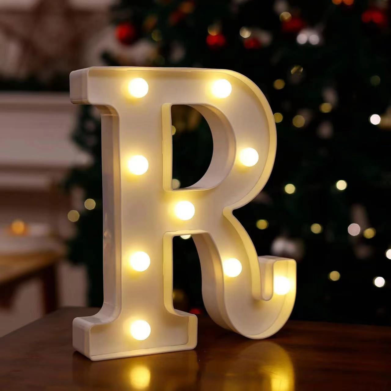 Lámpara LED de Letras y Números de PVC Decorativa para Fiestas y Bodas image 22