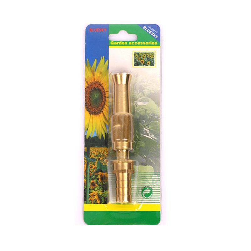 Pistola de pulverización integrada de aleación de 4/6 pulgadas para riego de jardín, boquilla chapada en cobre de alta presión, boquilla de pistola de agua para lavado de coches con conexión directa.