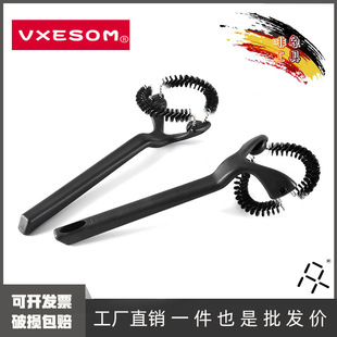 Italian semi-automatic coffee machine brush cleaning handle brush coffee machine head brush removable nylon anti-scalding brush