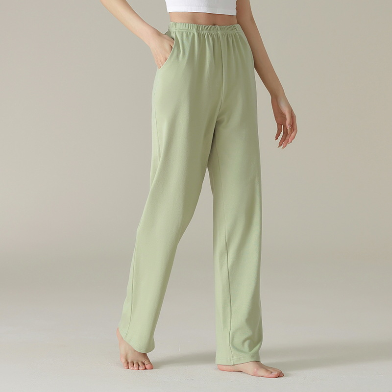 Pantalones de pijama de mujer primavera y otoño pantalones largos de algodón casuales sueltos de moda se pueden usar pantalones caseros de algodón de verano