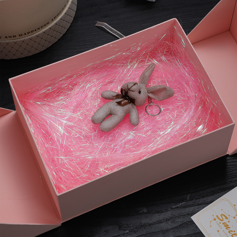 Color Laffei grasa al por mayor artículos de boda cajas de regalo de papel triturado caja de regalo de regalo de mano caja de caramelo de boda embalaje de relleno