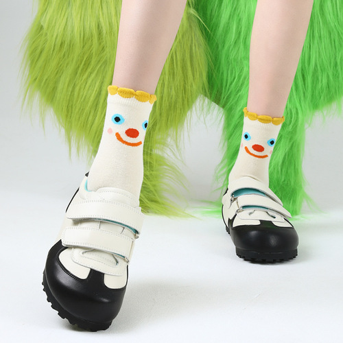 Sweat-absorbent and deodorant socks for women, sweat-absorbent spring and summer women's socks, cute cartoon red panda, funny personalized cotton socks