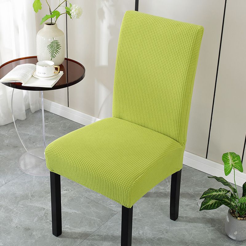 cubierta de silla, asiento de mesa de comedor, cubierta de silla de hotel, cojín de respaldo integrado, elástico universal, cubierta de taburete doméstico simple