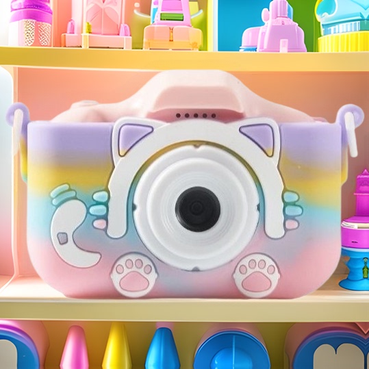 Children's camera can take pictures and video rainbow cat small SLR camera toy children's June 1 children's day gift