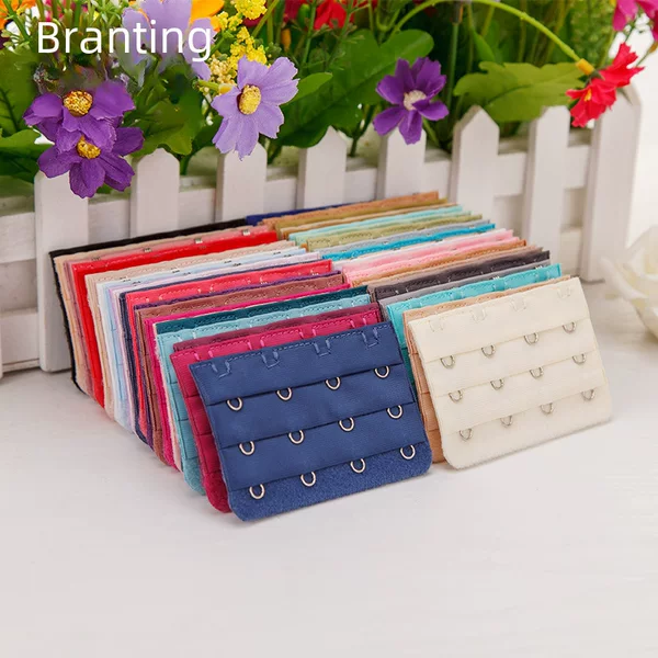 Three-Row Four-Hook Stainless Steel Bra Back Clasp, Three-Row Four-Hook Bra Extender Clasp, Bra Extender Stainless Steel Back Clasp