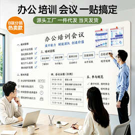 白板办公室可移动不伤墙贴可擦绘画板写字板磁吸护眼教学习小黑板