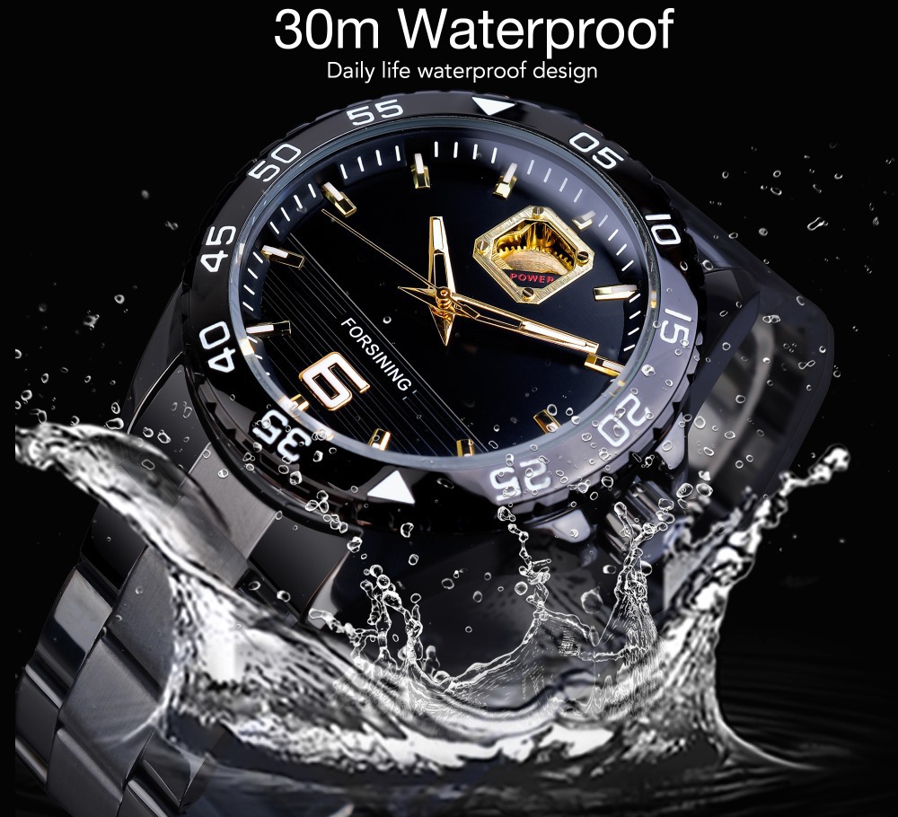Men's Skeleton Mechanical Watch Automatic Casual Style Luxury_voghion.com