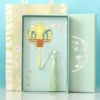 Longmen Grottoes tassel + handle (blue box gift bag)
