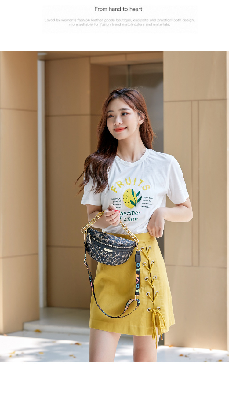 Women's Classic Style Color Block Pu Leather Waist Bags display picture 1