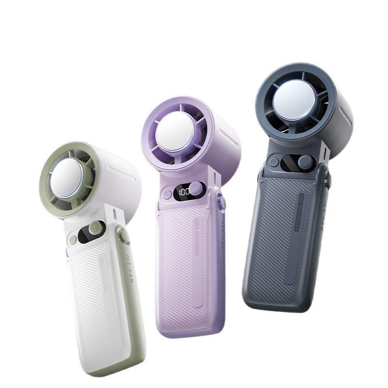 Tec Ice Cooling Handheld Mini Fan With Stepless Speed Adjustment_voghion.com