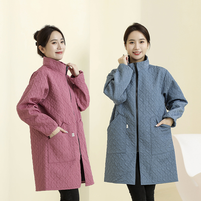 Tablier texturé double épaisseur à col montant imperméable pour cuisine_voghion.com
