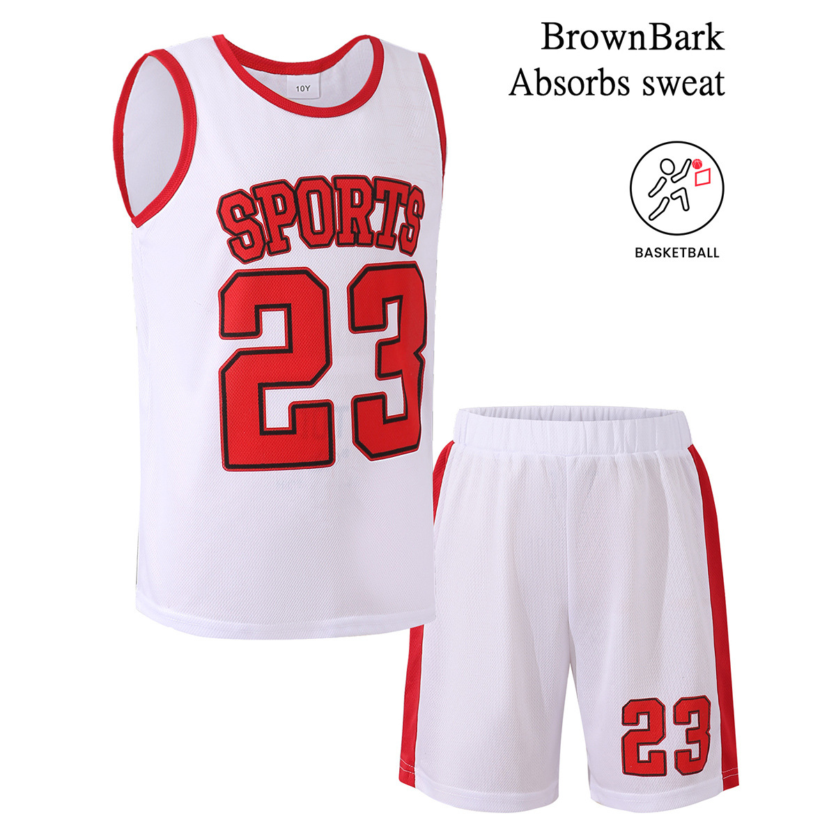 Ropa deportiva de baloncesto para niños de 8 a 12 años, transpirable y absorbente de sudor