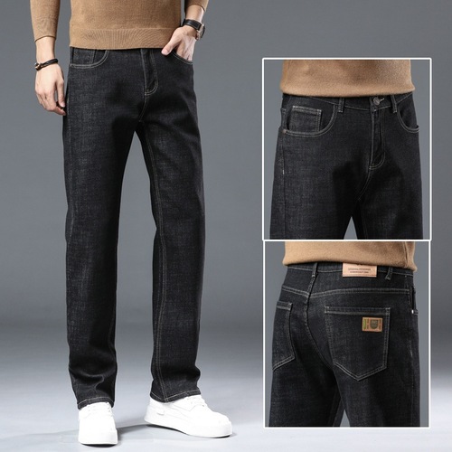 Men's Business Straight Leg Trousers 2025 New Summer Trend Brand Versatile Elastic Casual Pants
