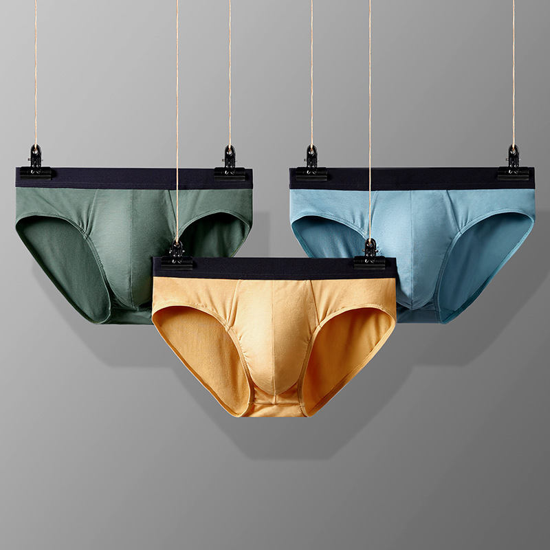Men's Briefs 60 Count Lenzing Modal Mid-Waist 10A Antibacterial Breathable Crotch Men's Underwear Solid Color Wholesale Men's Briefs 60 Count Lenzing Modal Mid-Waist 10A Antibacterial Breathable Crotch Men's Underwear Solid Color Wholesale