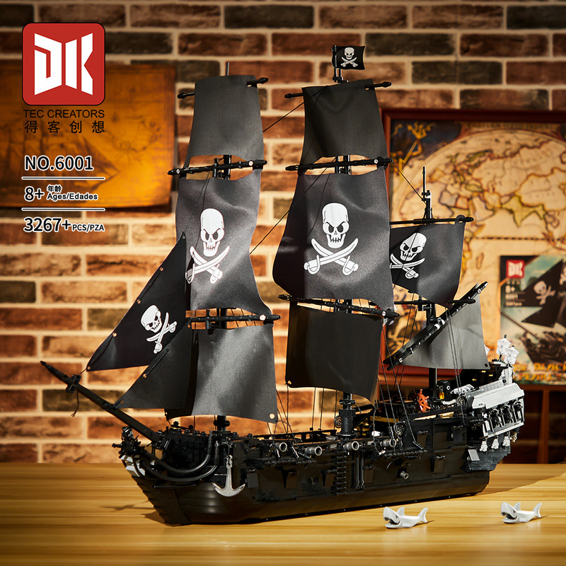 Deke Chuangxiang 6001 Black Pearl Pirate Ship Small Particle Building Blocks Assembled Toy Ornament Deke Chuangxiang 6001 Black Pearl Pirate Ship Small Particle Building Blocks Assembled Toy Ornament