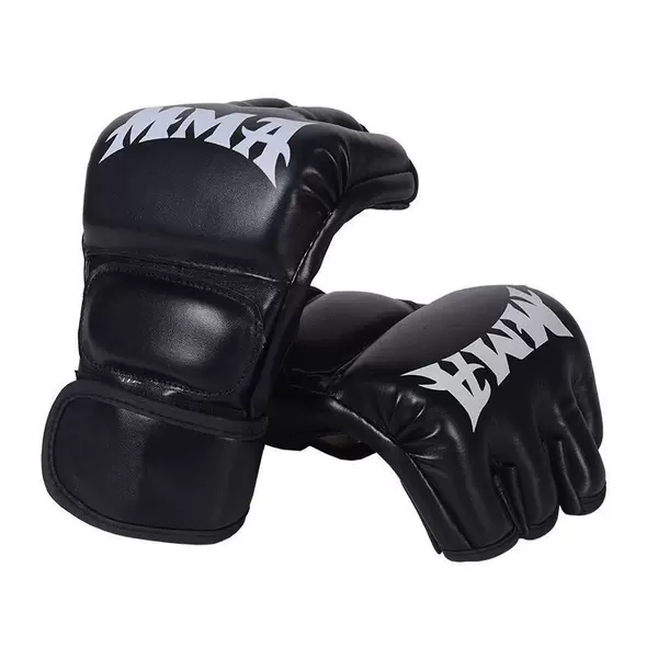 Adult professional boxing gloves for Sanda, Muay Thai, MMA, half-finger split-finger UFC fighting, sparring, and punching bag training
