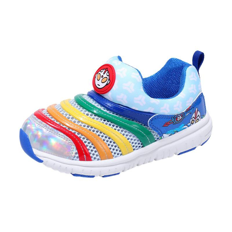 Zapatos infantiles de oruga primavera y verano nuevos zapatos transfronterizos transfronterizos de malla transpirables suaves zapatos deportivos para niños pequeños y medianos zapatos de bebé