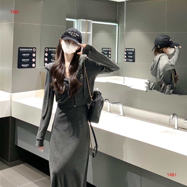 高个子大骨架女生入秋穿搭一整套加长版休闲显瘦长裙套装春秋季|undefined