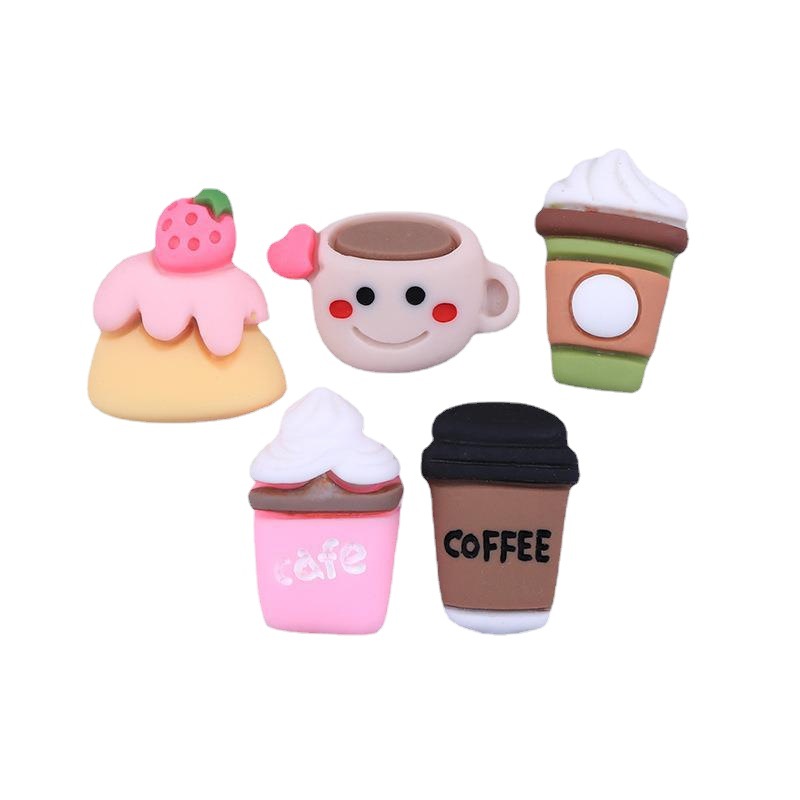 Nuevo amor creativo café goteo aceite helado DIY teléfono móvil Shell crema pegamento resina accesorios al por mayor