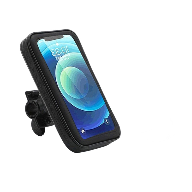 bolsa de teléfono móvil ajustable para amortiguación a prueba de lluvia a prueba de agua para bicicleta bolsa de soporte de teléfono móvil para equipos de ciclismo image 2