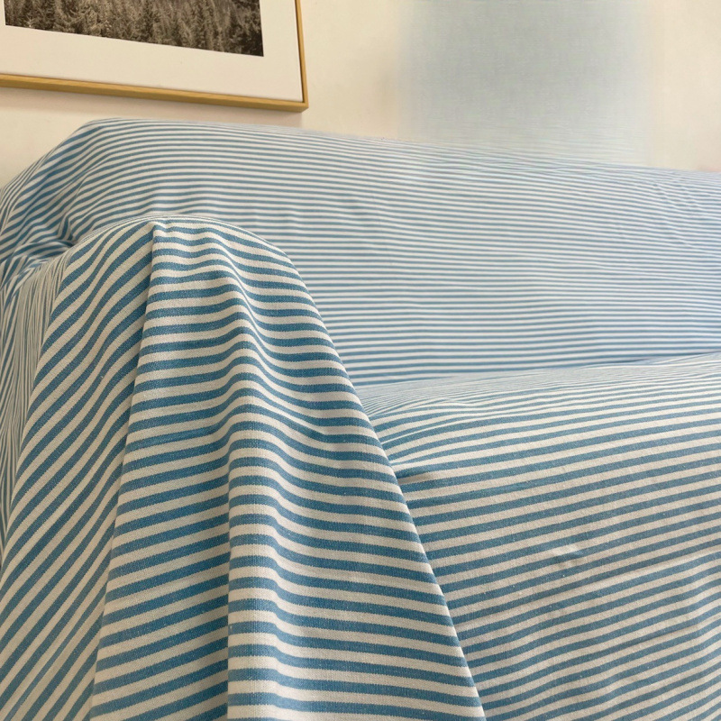Korean Style Plain Sofa Towel Sofa Cover Sofa Blanket Fabric Cover Thick Cotton and Linen Full Cover Thickened Pure Color Simple