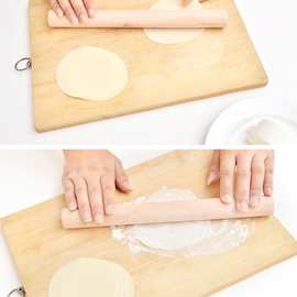 家用实木擀面杖厨具木制品饺子皮面杖两元店货源批发压面棍