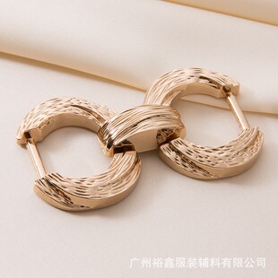 合金腰帶裝飾扣箱包皮具五金配件八字環扣鏈條飾品鞋扣配件美高風