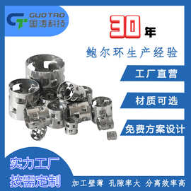 金属304/316L不锈钢鲍尔环填料冷却塔散堆填料化工塔填料免费拿样