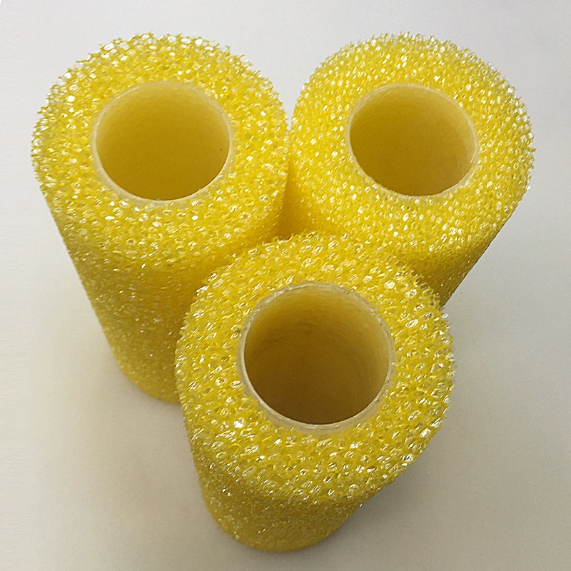 Оптовая продажа губка барабан щетка материал щетка барабан щетка упругое покрытие щетка барабан валик цветок щетка