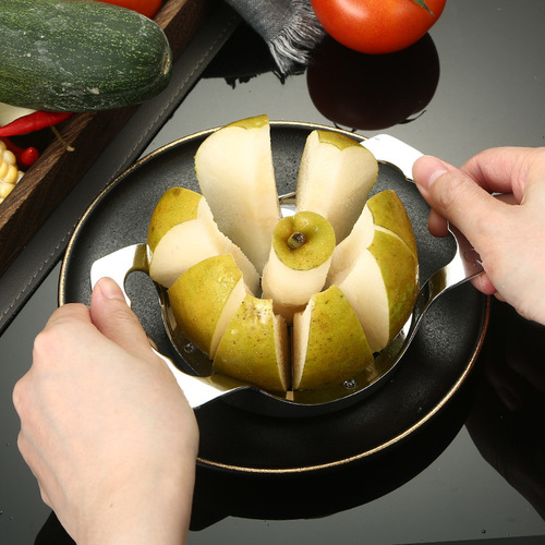 Core remover pear creative kitchen small tool fruit slicer divider 12-piece large zinc alloy apple cutter