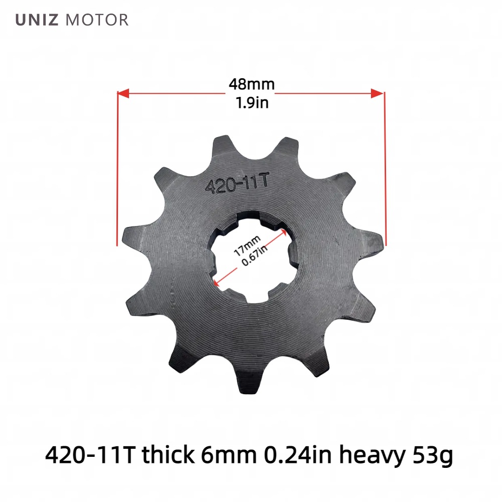 Manufacturer Wholesale Motorcycle Engine Small Gear Sprocket 420/428 Inner Hole 17-20 Motorcycle Parts