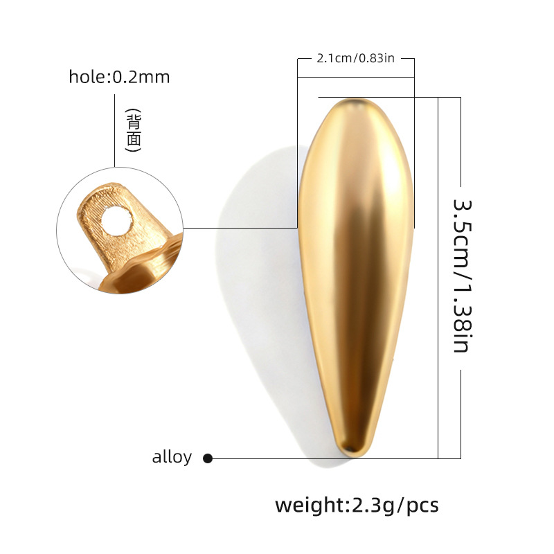 Nuevos botones de trajes de baño de playa transfronterizos metal dorado botones decorativos irregulares DIY accesorios de ropa maleta